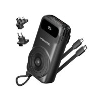 Vention FHXB0 10000mAh 22.5W Power Bank With Built-in Type-C and IP Cable